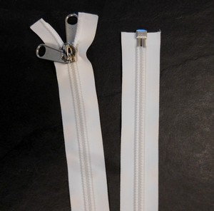 YKK Tent Zipper dividable 10mm/1.80m, Offwhite 582